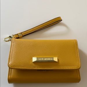 Steve Madden Yellow Wallet With phone holder
